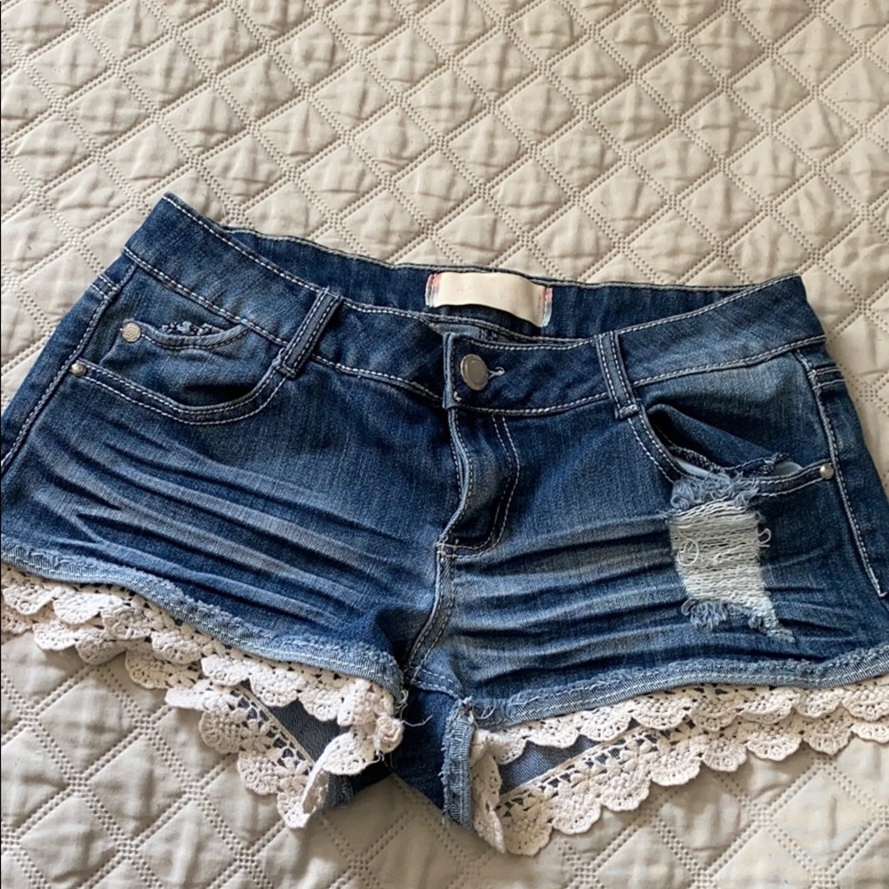 Low Rise Jean Shorts